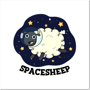 Space Sheep Cute Astronaut Space Sheep Puns Posters and Art